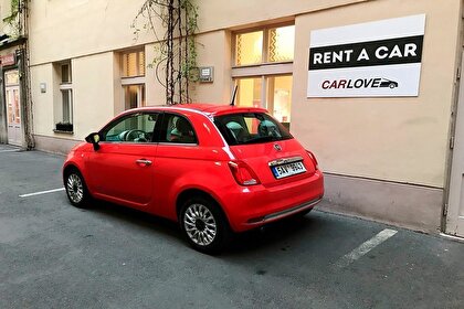 Car rental Fiat 500 AT in Prague