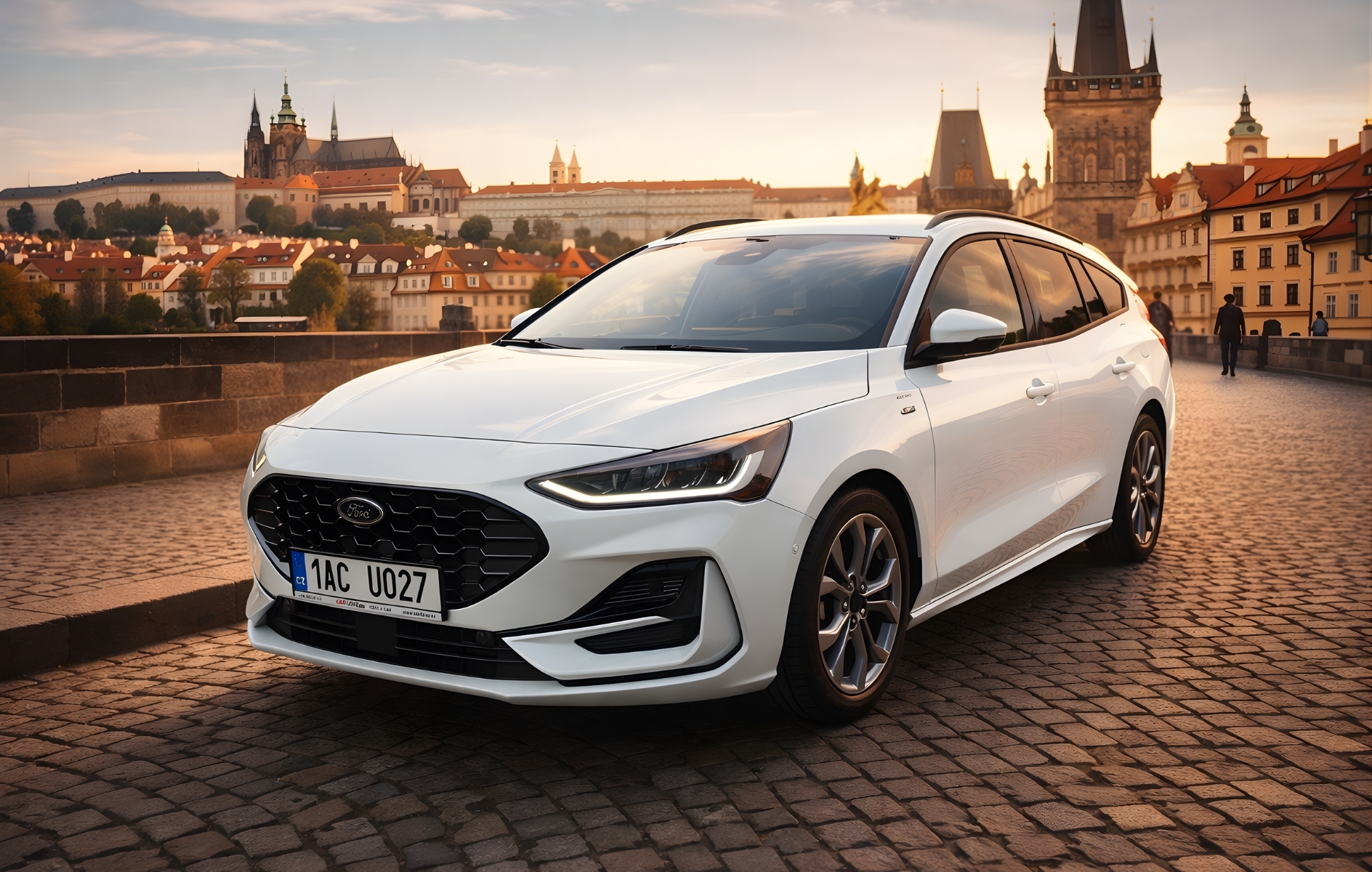 Biluthyrning Ford Focus WG i Prag
