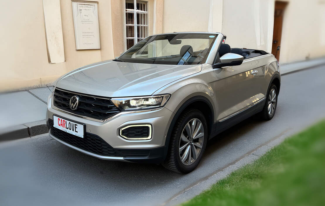 Car rental VW T-Roc Cabrio in Prague
