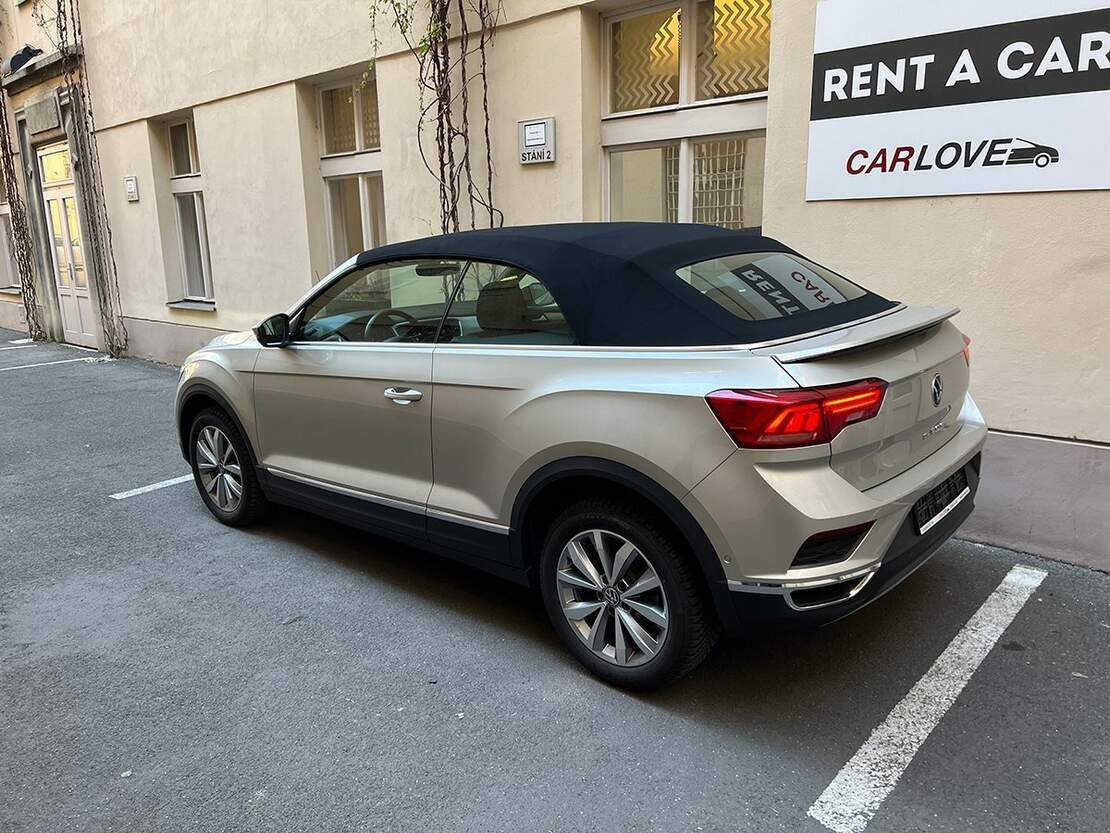 Car rental VW T-Roc Cabrio in Prague