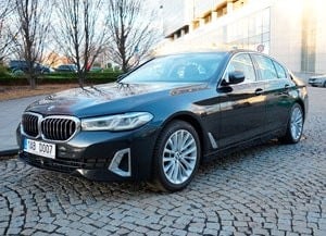Rental BMW 540 in Prague new car 2024