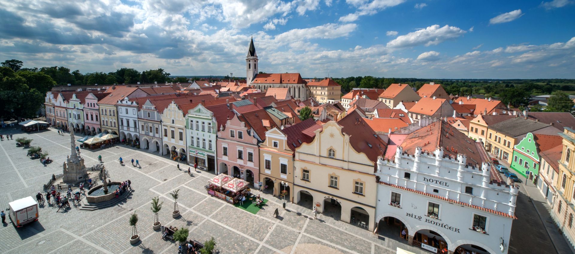 Třeboň old town and the Svět fishpond