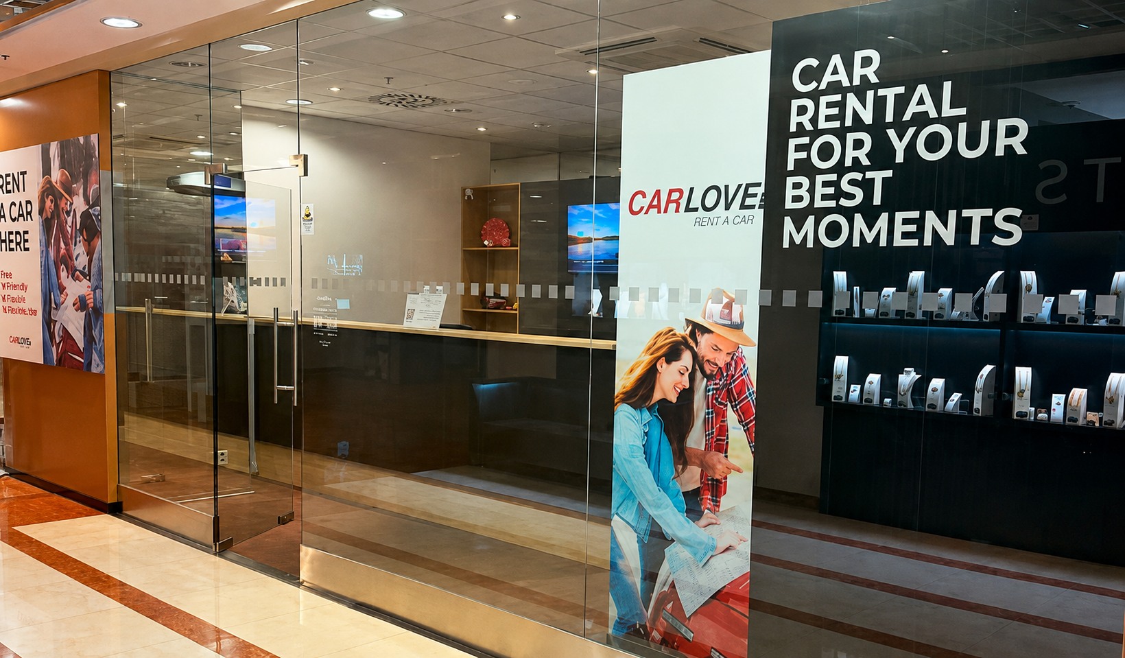 Kancelář autopůjčovny CARLOVE v Praze